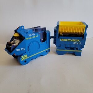 Rokenbok RR 415 RC Power Sweeper Construction Vehicle with Driver and Hopper